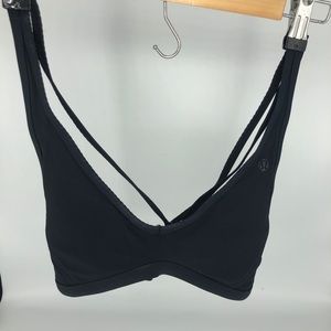 Lululemon Black Strappy Back Bikini Top
